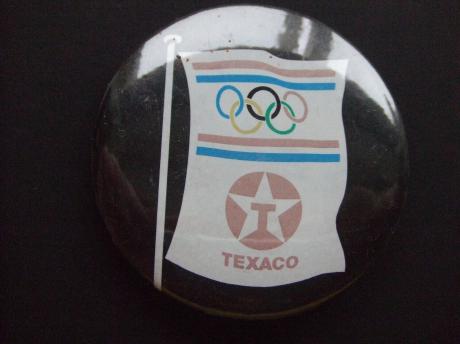 Vlag Texaco sponsor Olympische Spelen